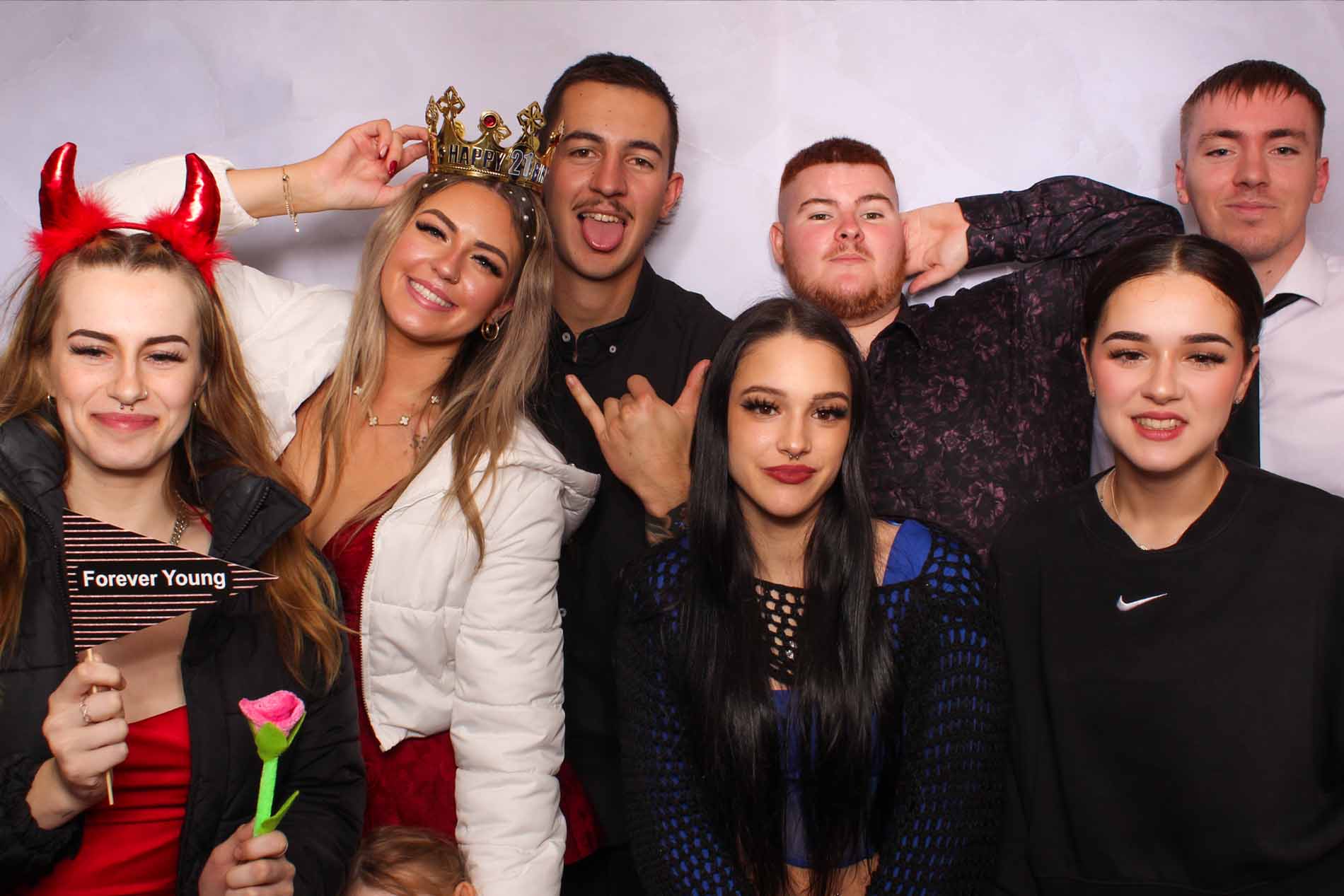 Photo Booth Perth group birthday 21