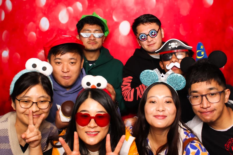 Perth Photo booth hire Coles Family Fun Day Employees having fun in Perth corporate photo booth hire